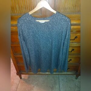 Liz Claiborne Women's Gray Patterned Top